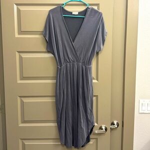Mid length grey dress